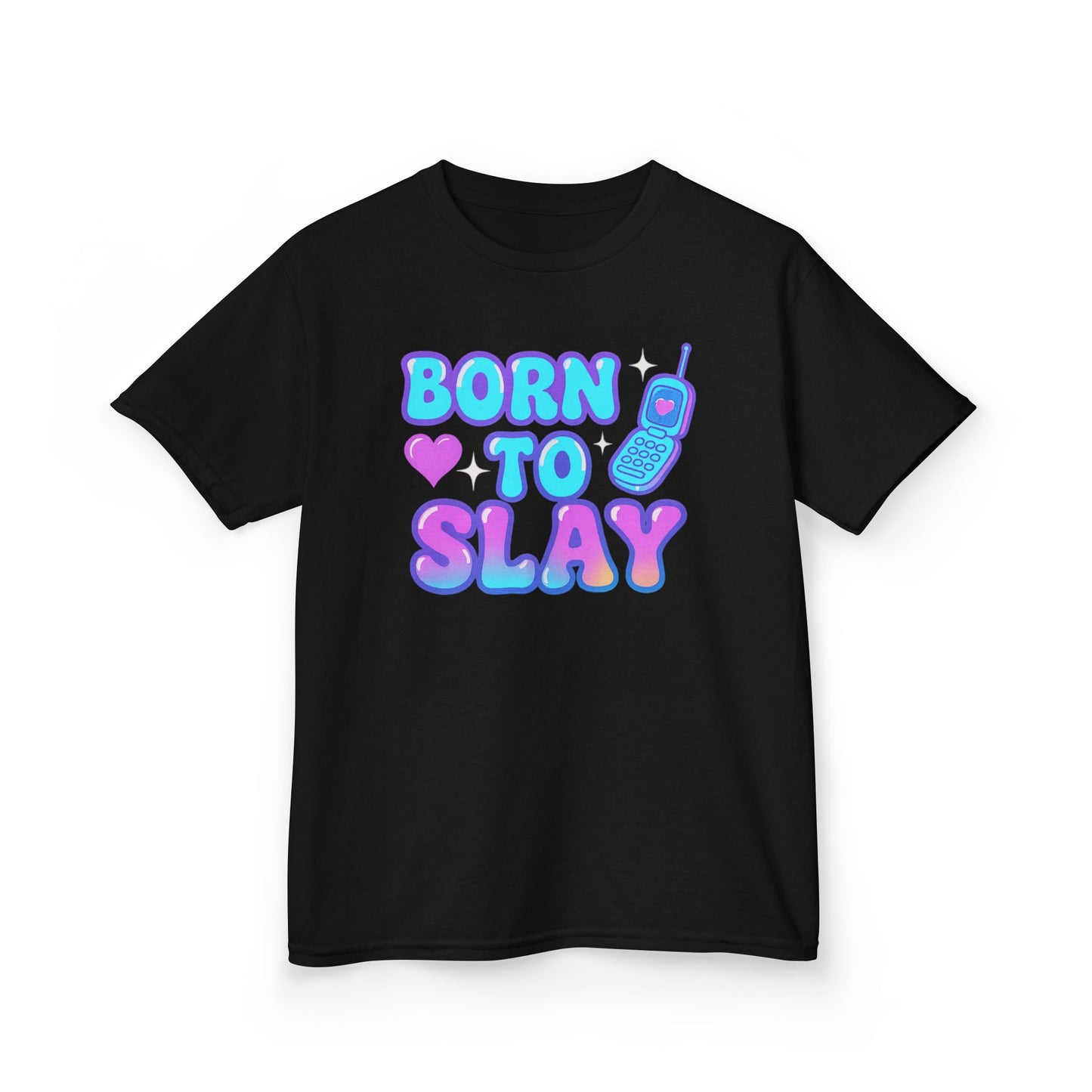 "Born to Slay" Kids Cotton Tee, Fun Kids T-Shirt, Youth Expression Shirt, Birthday Gift for Kids, Cool Casual Wear