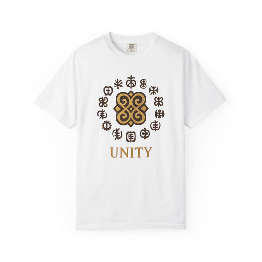 Unity Unisex Garment-Dyed T-shirt, Casual Wear, Gift for Friends, Cultural Inspiration, Celebration of Togetherness