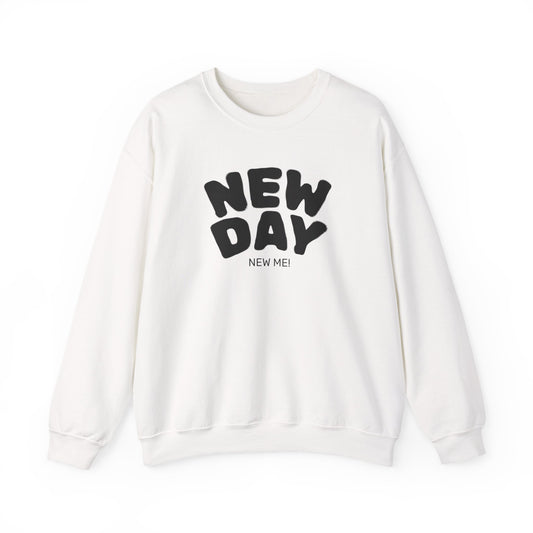 Inspirational Crewneck Sweatshirt - "New Day, New Me" - Cozy Gift for Wellness, Inspirational Apparel, Self-Care, Everyday Wear, [...]